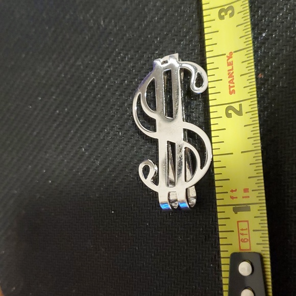 Fancy Sterling Silver Money Clip in new shape - Picture 3 of 5